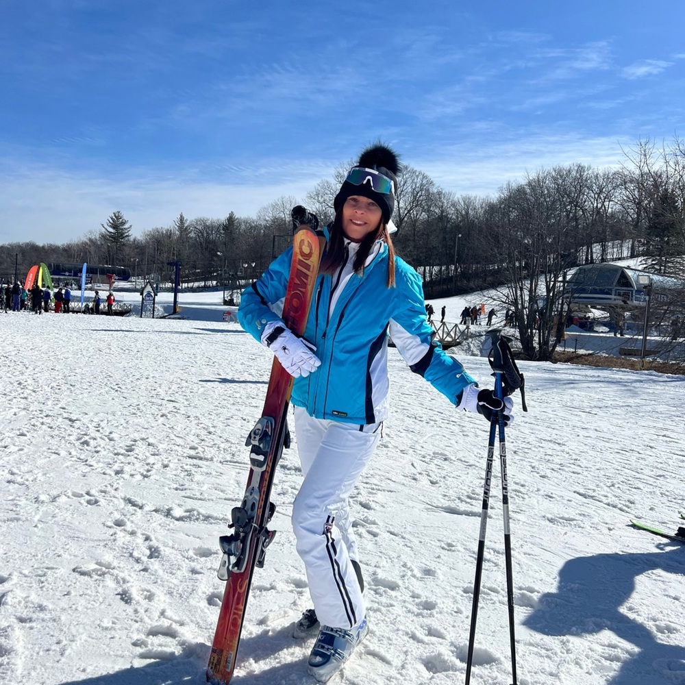 Stylish Women's Blue Ski Jacket